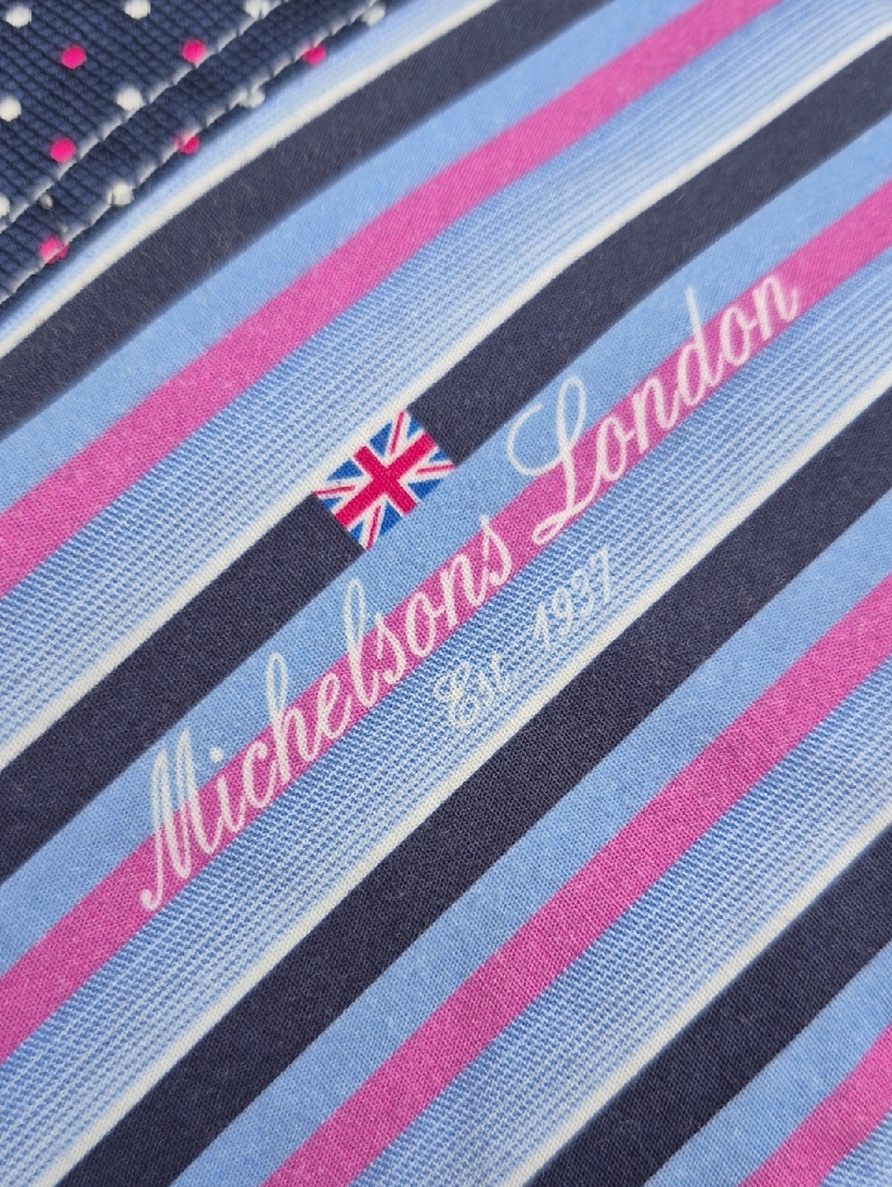 Michelsons London Men's Pure Light Blue Shirt W/Contrasting Collar/Cuffs